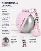 Creative Portable Outdoor Pet Stainless Steel Water Cup Small Dog Water Bottle Convenient Dog Drink Dispenser Puppy Travel Portable Water Bowl Pet Products
