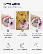 Creative Portable Outdoor Pet Stainless Steel Water Cup Small Dog Water Bottle Convenient Dog Drink Dispenser Puppy Travel Portable Water Bowl Pet Products