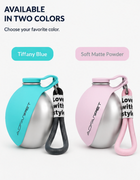 Creative Portable Outdoor Pet Stainless Steel Water Cup Small Dog Water Bottle Convenient Dog Drink Dispenser Puppy Travel Portable Water Bowl Pet Products