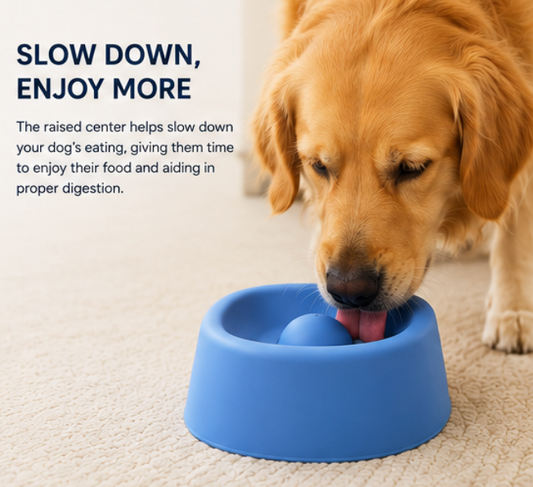 Pet Slow Feeder Non-Slip Spherical Dog Licking Bowl Anti-Choking Dog Bowl Lick Toy for Liquid Treats Bone Broth Yogurt